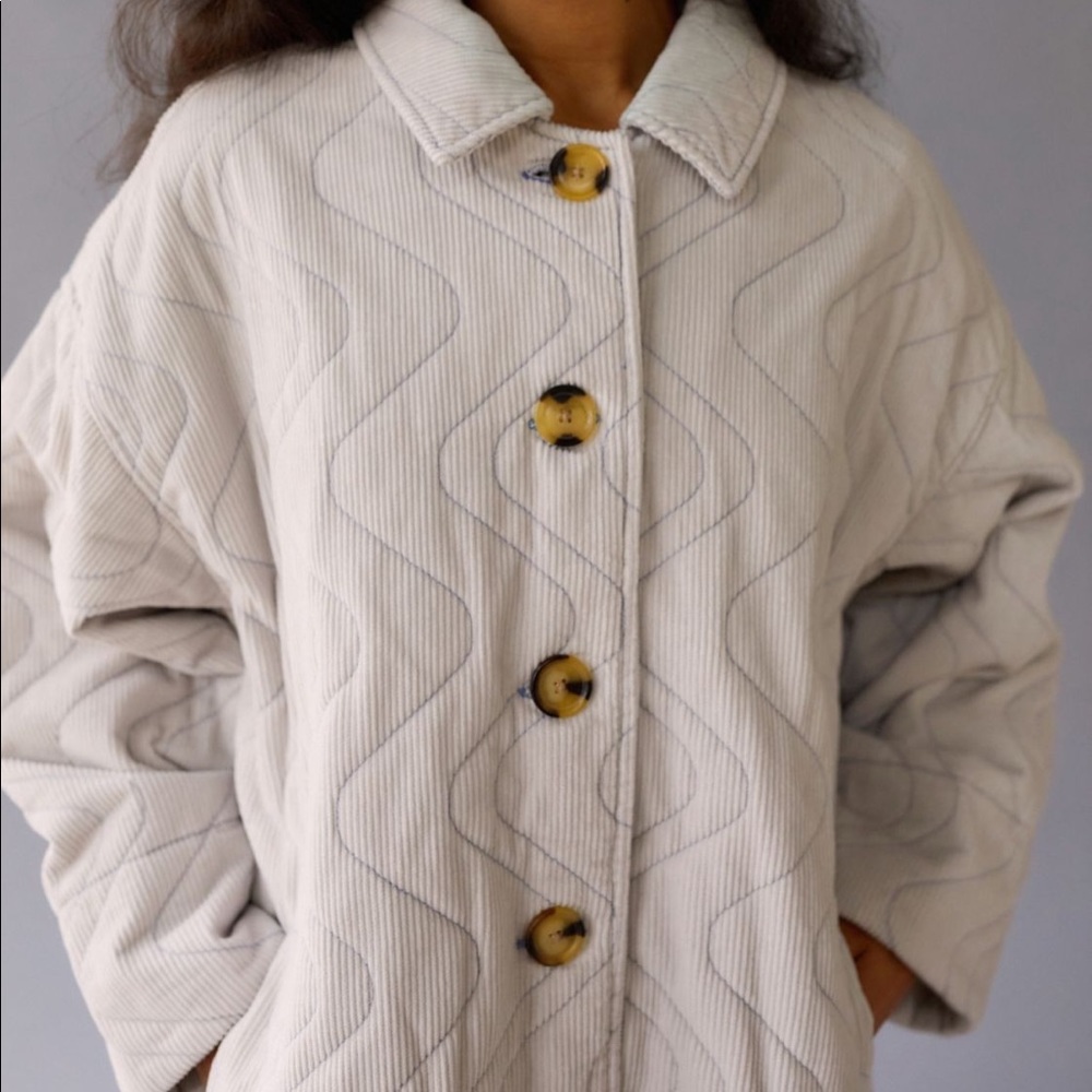 Urban Outfitters Quilted Corduroy Car Coat